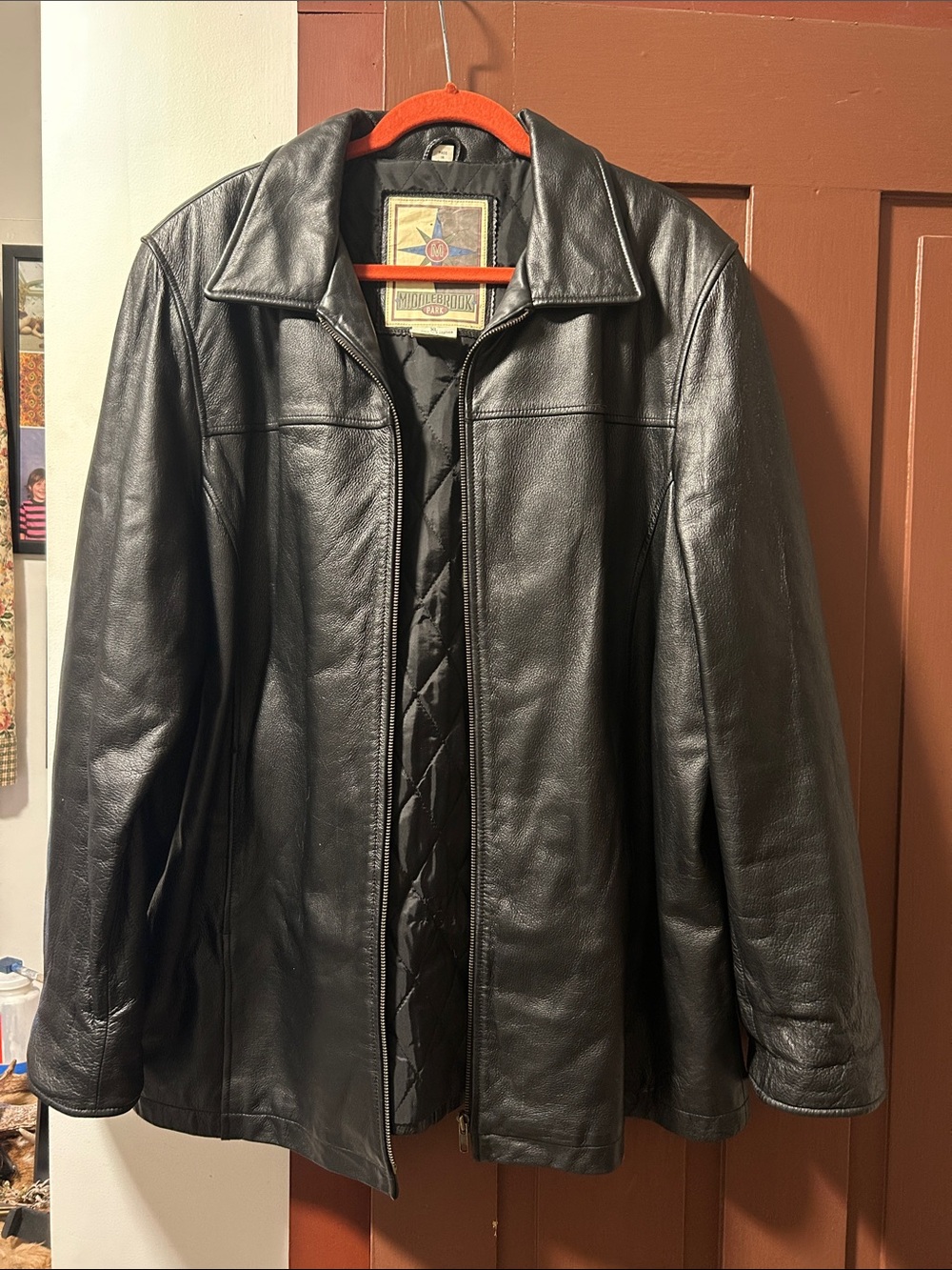 Men's Black Leather Jacket -